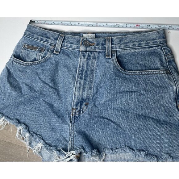 CK Calvin Klein Women’s Denim Shorts Distressed High Rise M 28” Sexy Vintage - Picture 6 of 6